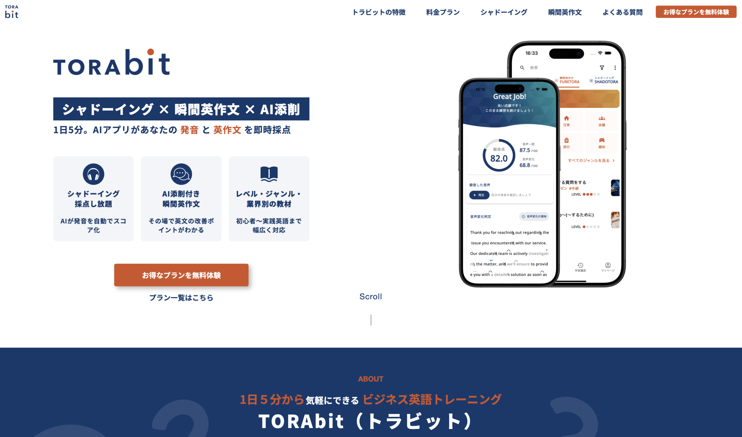 トラビットのスクショ